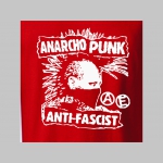 Anarcho punk - Antifascist - polokošela s rôznofarebným lemovaním okolo límčekov a rukávov na výber podľa vášho želania!